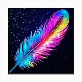 Colorful Feather Canvas Print