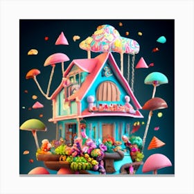 Treehouse of candy 5 Canvas Print
