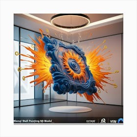 Abstract 3d Model Canvas Print