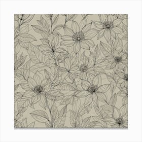 Floral Wallpaper 19 Canvas Print