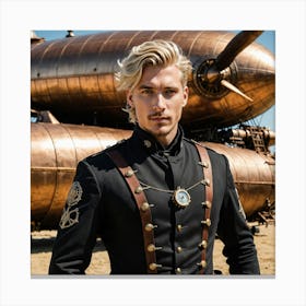 Steampunk Man 1 Canvas Print