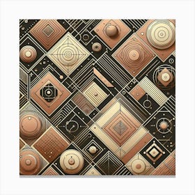 Abstract Geometric Pattern 2 Canvas Print