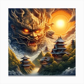 Asian Demon Canvas Print