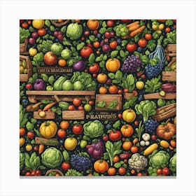 Fruit And Vegetables Canvas Print