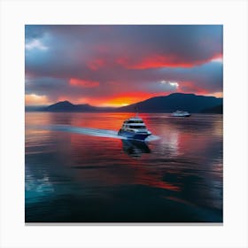 Sunset At Tasmania 2 Canvas Print