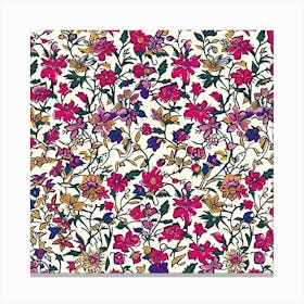 Bloom Burst London Fabrics Floral Pattern 4 Canvas Print