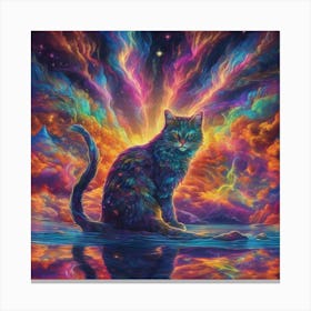 Cat In Space Canvas Print