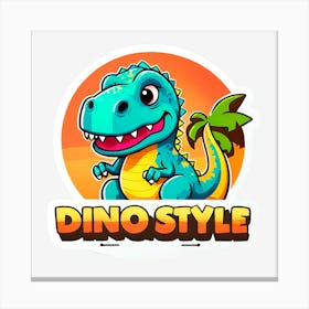 Dino Style Canvas Print