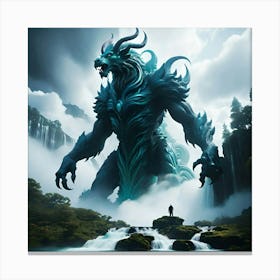 Dragon In The Forest Canvas Print