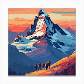 Matterhorn Painting Canvas Print