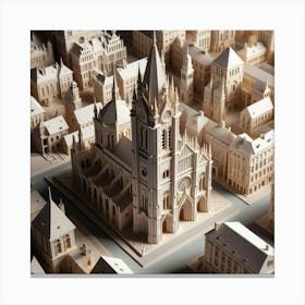 Paper City 1 Canvas Print