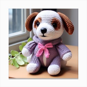 Amigurumi, Dog Canvas Print