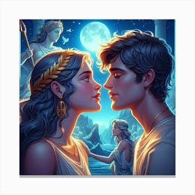 Anabeth and Percy Canvas Print