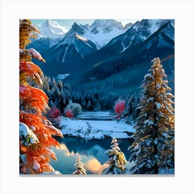 Snowy Mountains 4 Canvas Print