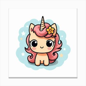 Cute Unicorn 273 Canvas Print