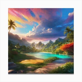 Hawaiian Sunset 3 Canvas Print