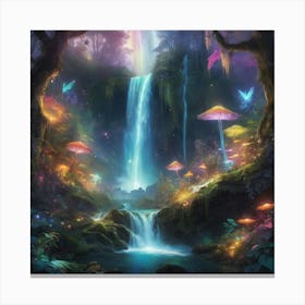 Fairytale Forest Paintings Art Print 1 Canvas Print