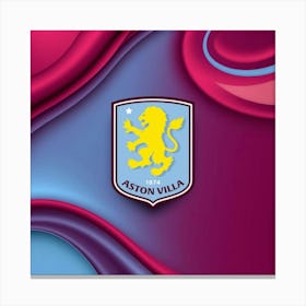 Aston Villa F.C Logo Wall Art 3 Canvas Print