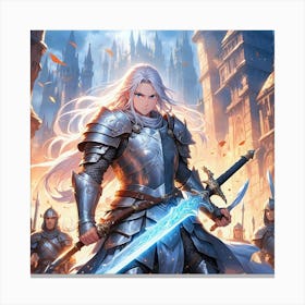 Knight In Armor 1 Canvas Print