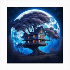 Moon House Canvas Print