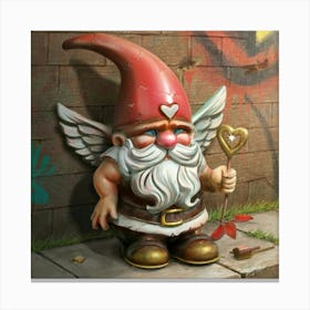 Cupid Gnome 7 Canvas Print