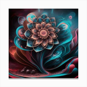 Psychedelic Flower 7 Canvas Print