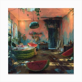Watermelon Room Canvas Print
