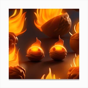 Fireballs Canvas Print