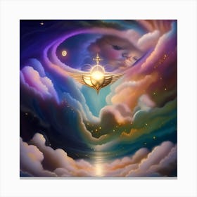 Angel In The Clouds Canvas Print