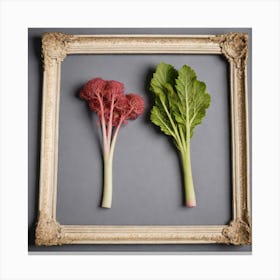 Two Vegetables In A Frame Canvas Print