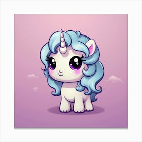 Cute Unicorn 204 Canvas Print