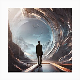 Futuristic Tunnel 1 Canvas Print