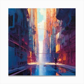 Futuristic City Canvas Print