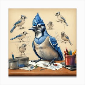 Blue Jay 12 Canvas Print