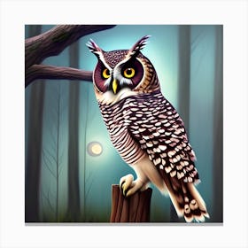 Serene Owl Canvas Print