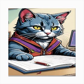 MR Cat Canvas Print