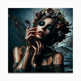 Fairy In Water Canvas Print