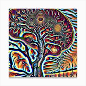 Psychedelic Neural Dreams Canvas Print