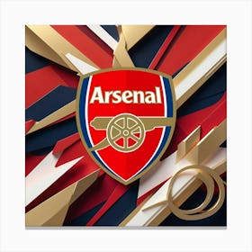 Arsenal F.C Logo Wall Art 11 Canvas Print