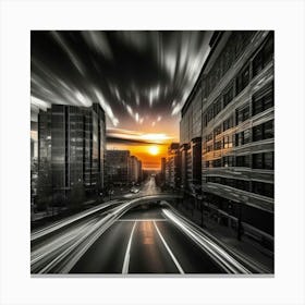 Long Exposure Cityscape 1 Canvas Print