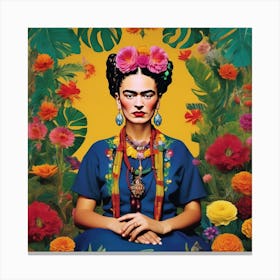 Frida Kahlo A Captivating Mexican 4 Canvas Print