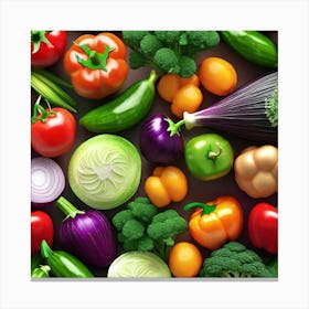 Colorful Vegetables 2 Canvas Print