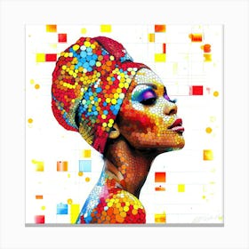 Belle Nubian - Afro-American Belle Canvas Print