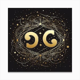 A Zodiac symbol, Cancer 3 Canvas Print