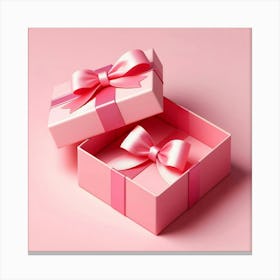 Pink Gift Boxes Canvas Print