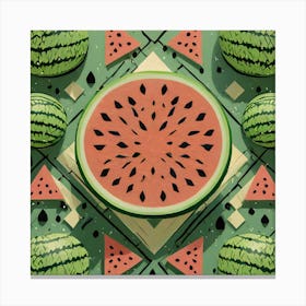 Watermelon Pattern 1 Canvas Print