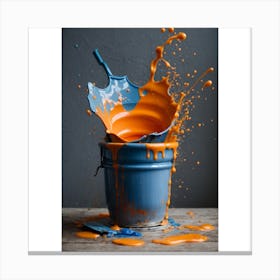 Splashing Paint Canvas Print