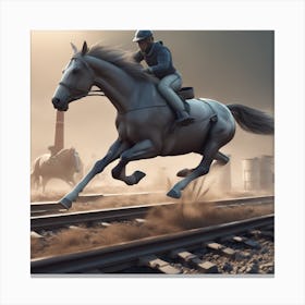 Horse Racing 2 Canvas Print