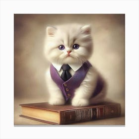 Business Cat 4 Canvas Print