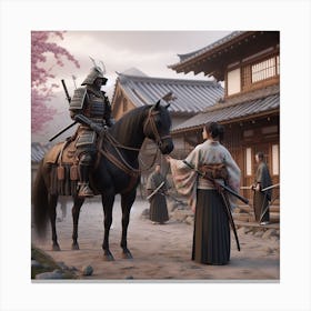 Farewell, samurai Canvas Print